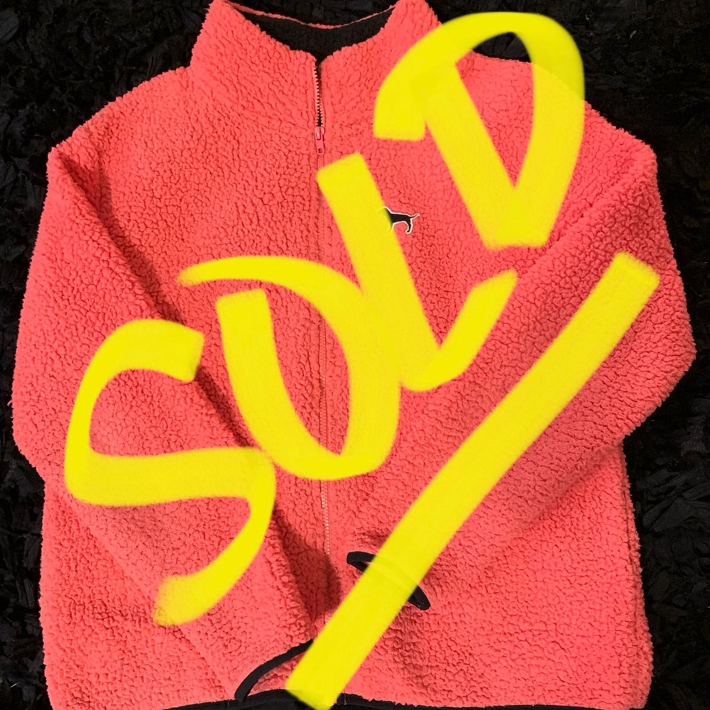 💗 Victoria’s Secret PINK Full Zip Sherpa